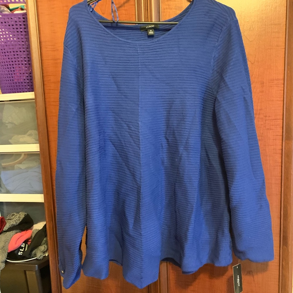 NWT! Blue Sweater Alfani Brand 3X